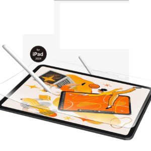 Mizi (2Pack Paperfeel Screen Protector for iPad Pro 13 inch 2024 (M4)/ iPad Air 13 inch 2024 (M2), Case Friendly Scratch Resistant HD Clarity, Apple Pencil Pro & Face ID Compatible