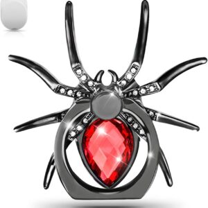 Mizi Spider Phone Ring Holder 360° Rotating Finger Grip Stand – Red