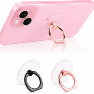 Mizi Phone Finger Ring Holder- Black/Rose Gold