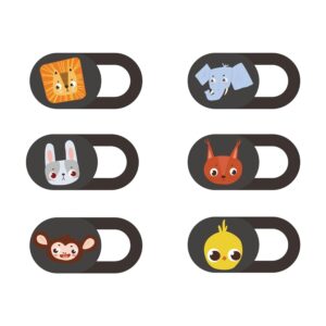 Mizi Animal Webcam Privacy Cover – 6 Pack