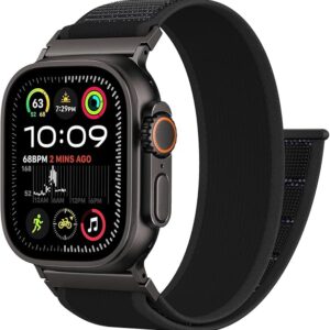 Mizi Trail Loop Nylon Watch Band – Black