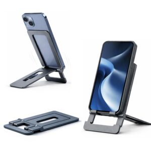 Mizi Aluminium Phone Stand for Desk – Foldable Adjustable Holder