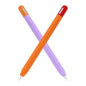 Mizi Apple Pencil USB-C Silicone Case – Orange/Purple