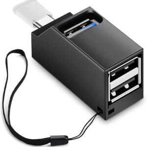 Mizi USB-C 3-Port Hub – USB 3.0 Adapter, Black