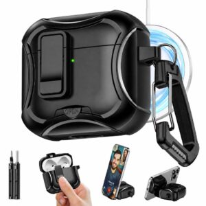 🎧 Mizi AirPods Pro 3 Case (2025) – MagSafe Protective Cover with Lock & Phone Stand