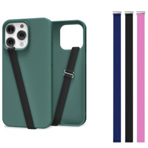 Mizi C-Shaped Silicone Phone Grip – Black/Blue/Pink