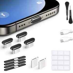 Mizi USB-C Dust Plug for iPhone 17 Pro – Port Protector – Black