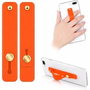 Mizi Silicone Adhesive Phone Finger Grip – Orange