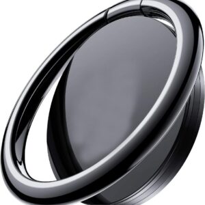 Mizi Metal Phone Ring Holder 360° Rotating Grip & Kickstand - Black